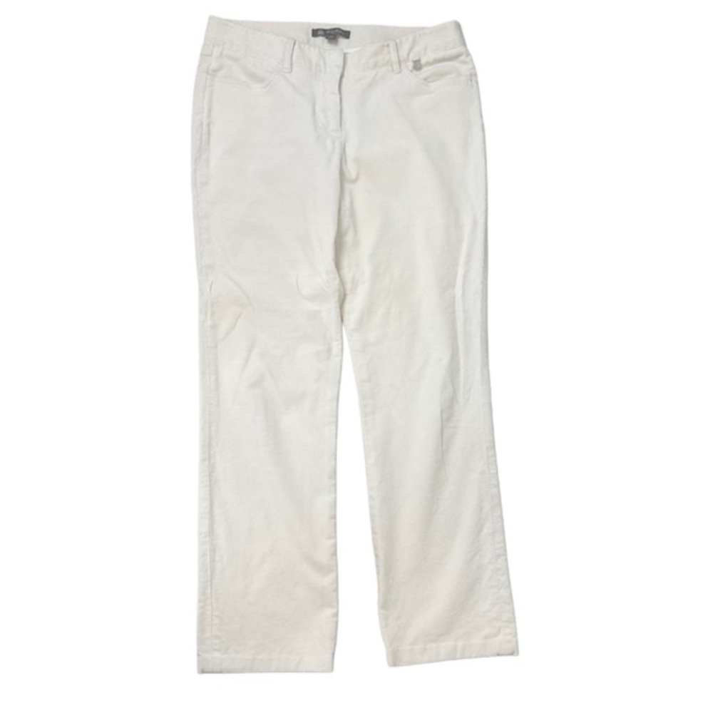 Brooks‎ Brothers Lucia Fit Corduroy Straight Leg Cream Womens 6
